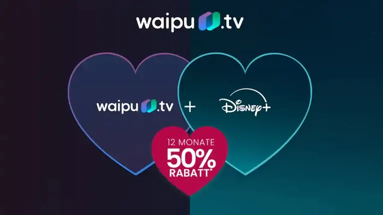 waipu.tv und Disney+ im Bundle: Schnell noch massiven Rabatt sichern!