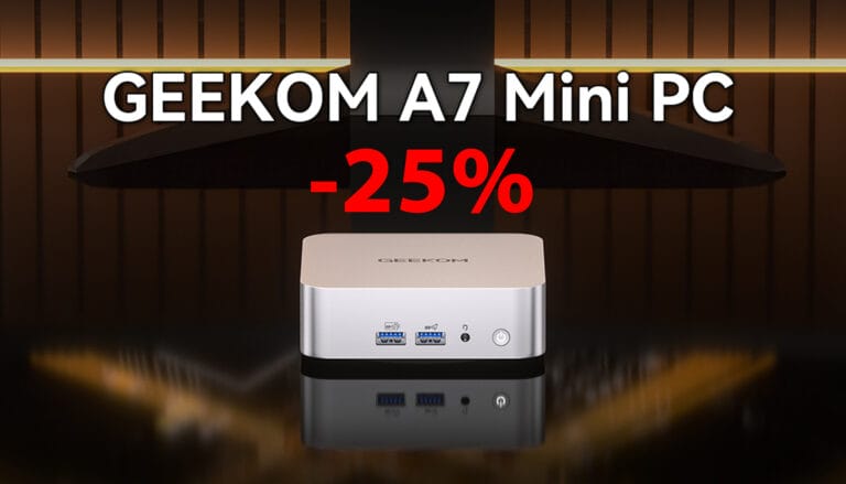 25% Rabattgutschein für den GEEKOM A7 2026 Edition: Beliebter Mini-PC jetzt unverschämt günstig!