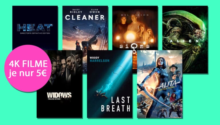 Neue Top-Auswahl an 4K-Filme auf Apple TV für je nur 5 Euro! (HEAT, Signs, Alien, Alita…)