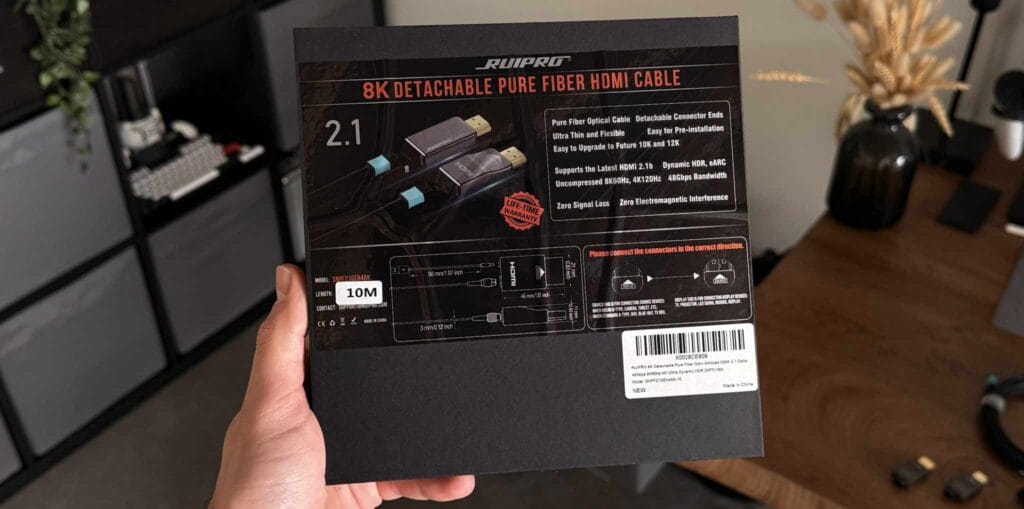 HDMI 2.1 per Glasfaser - kein Voodoo, aber hat seinen Preis.