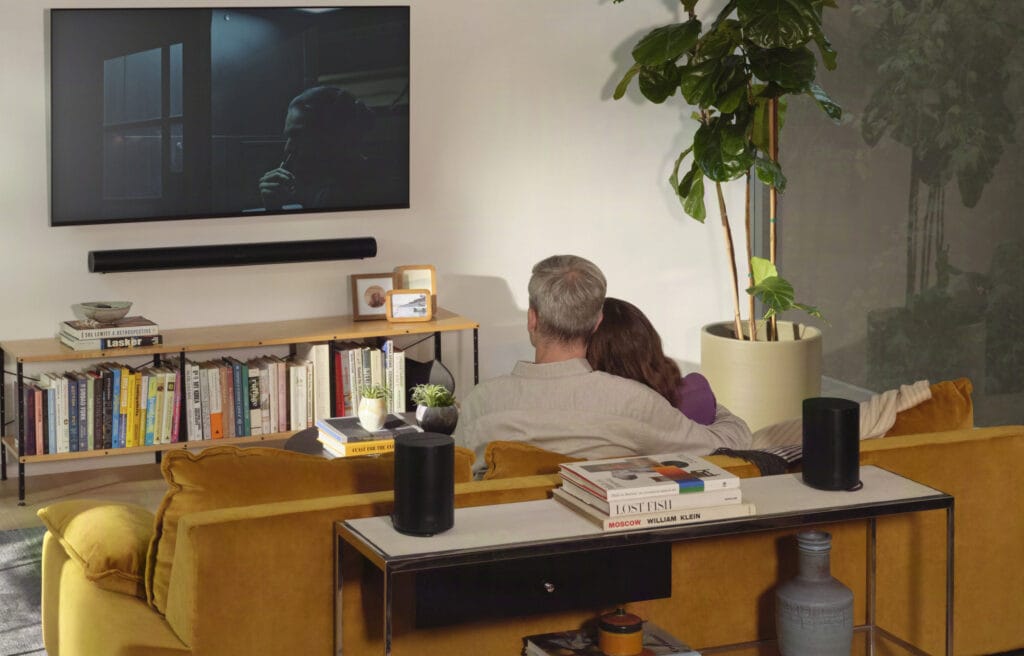 Hier kommen zwei Sonos Era 100 SL als Rear-Lautsprecher zum Einsatz.