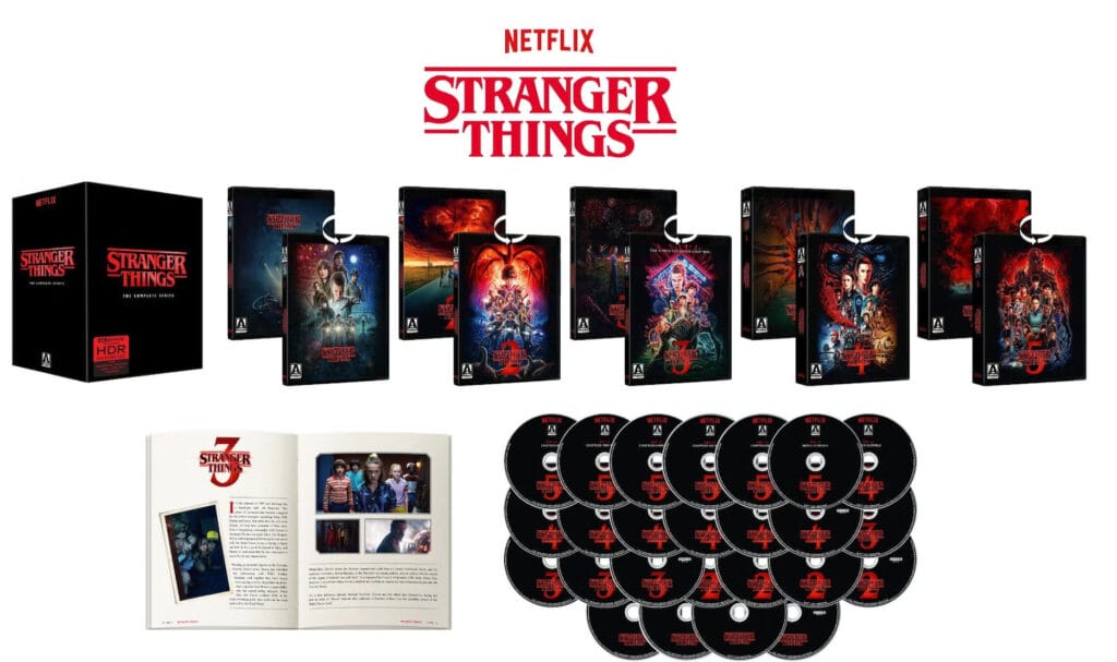 Hier sieht man die Standardausgabe des 4K-Sets zu "Stranger Things - The Complete Series".