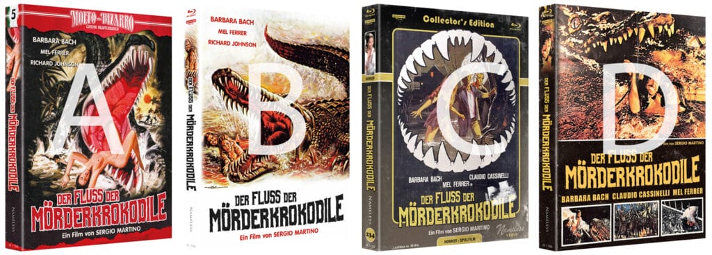 Der Fluss der Mörderkrokodile in vier limitierten 4K Blu-ray Mediabook-Varianten (nummeriert)