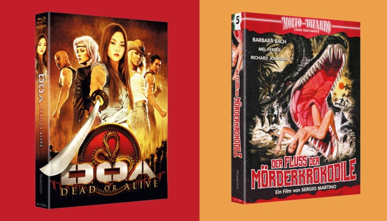 „DOA: Dead or Alive“ und „Fluss der Mörderkrokodile“ ab sofort in limitierten 4K Mediabooks vorbestellbar