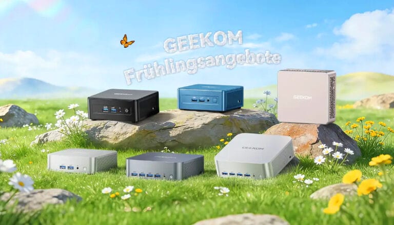 GEEKOM Amazon Spring Sales: Mini-PCs und Notebooks mit bis zu 24 Prozent Rabatt