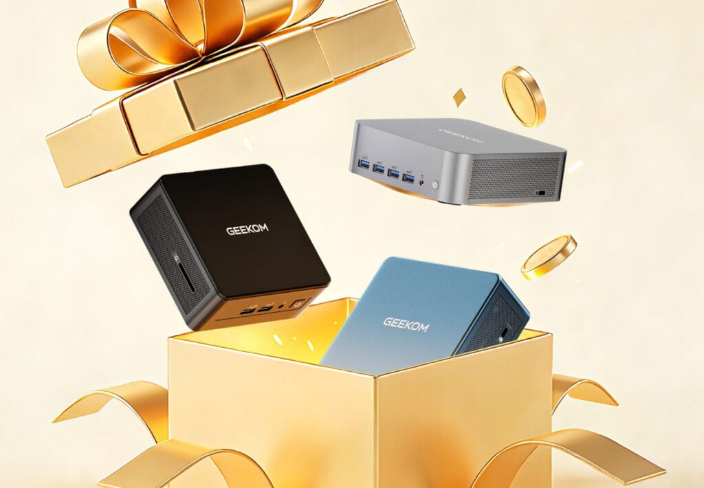 Als Geschenk oder für sich selbst: Geekom Mini-PCs und Laptops (GeekBook) mit satten Rabatten sichern!