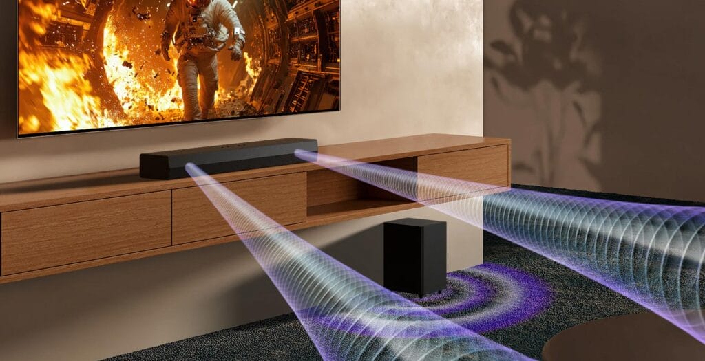 Die 2.1-Kanal Soundbar DS30A mit Subwoofer und AI Sound Pro