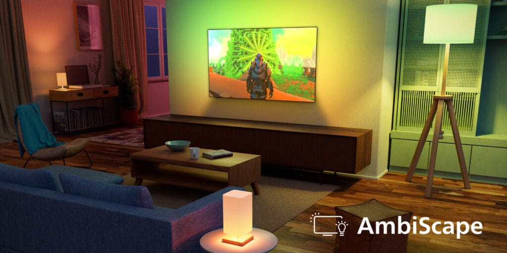 AmbiScape weitet Ambilight auf das gesamte Heimkino aus.