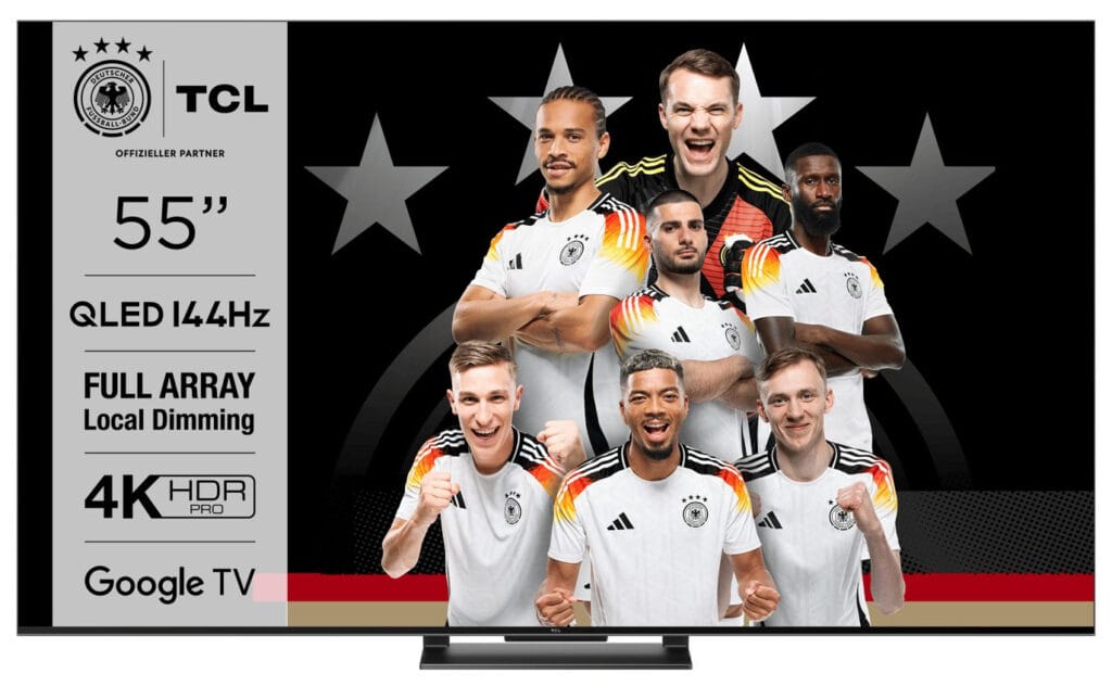 Blöd: Der TCL QLED870 hat sogar "QLED" in der Modellbezeichnung. 