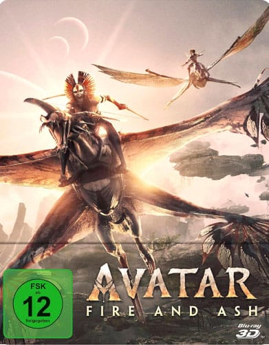 Avatar 3 Fire and Ash 3D Blu-ray (Steelbook finales Cover)
