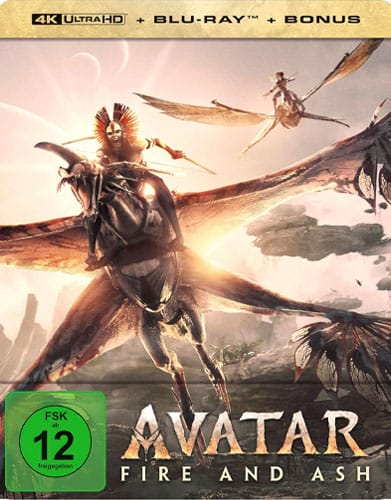 Avatar 3: Fire and Ash 4K Blu-ray Steelbook (finales Cover-Artwork)