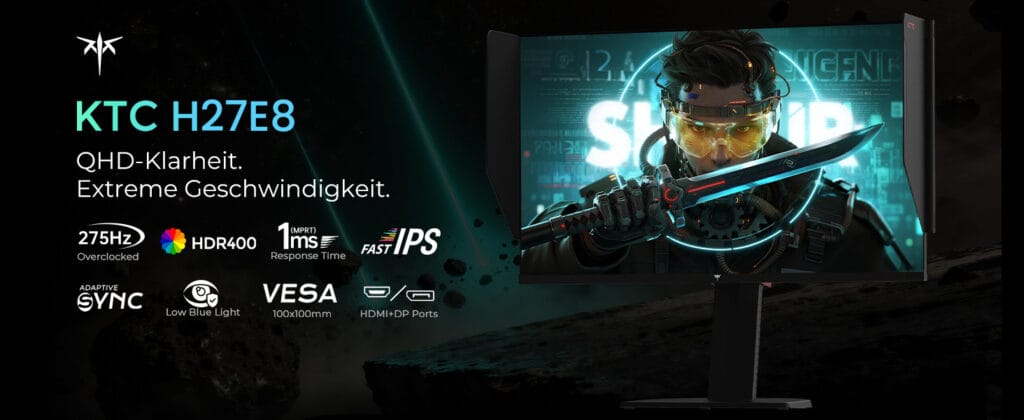 Die Highlight-Features des KTC P27E8 auf einen Blick