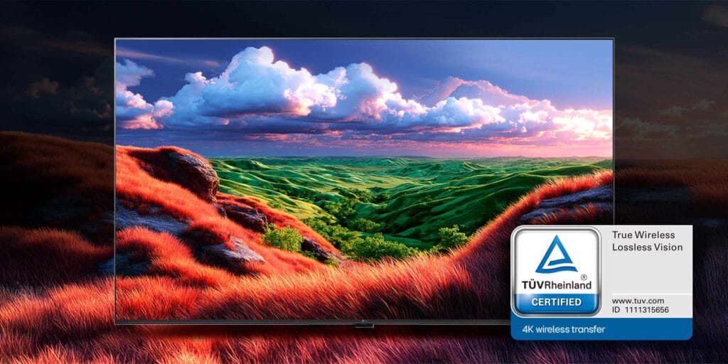 True Wireless Lossless Vision steht für eine verlustfreie und problemlose kabellose Audio- und Videoübertragung.