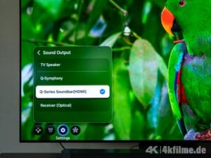 Im Verbund TV+Soundbar (Q-Symphhony) klingen die Komponenten am besten. Man kann die Soundbar aber auch losgelöst vom TV nutzen.