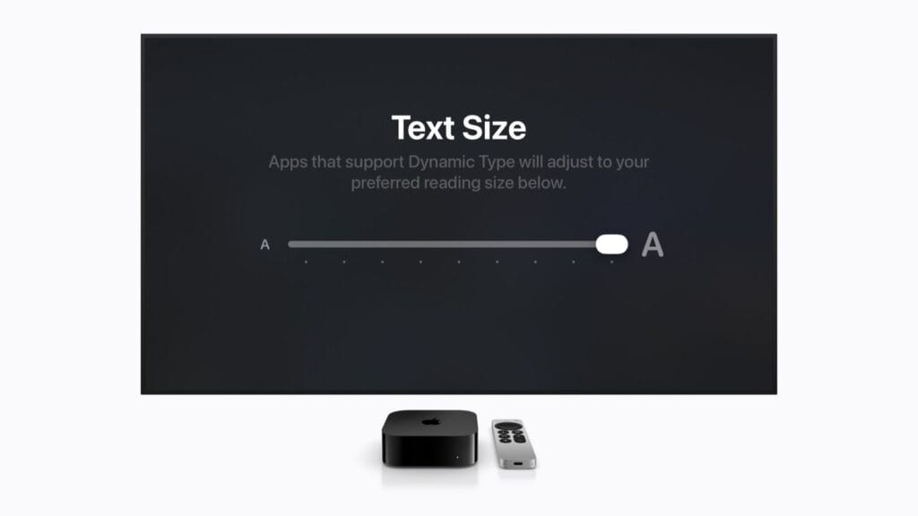 Bald könnt ihr in tvOS die Schriftgröße anpassen.