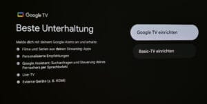 Google TV lässt sich auch datensparsam in einem Basis-Mode nutzen, wenn ihr ohnehin auf externe Zuspieler setzen wollt.