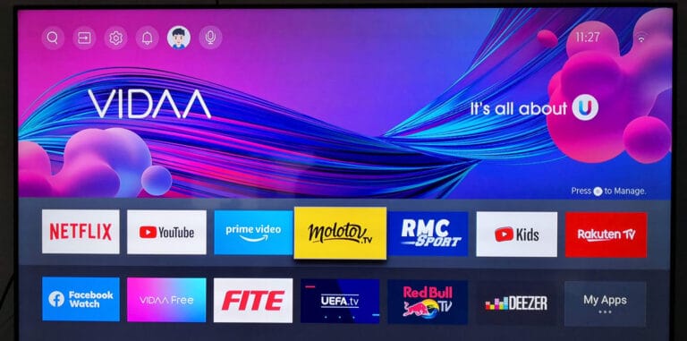 Hisense bzw. VIDAA greift zur Werbeoffensive auf dem Homescreen