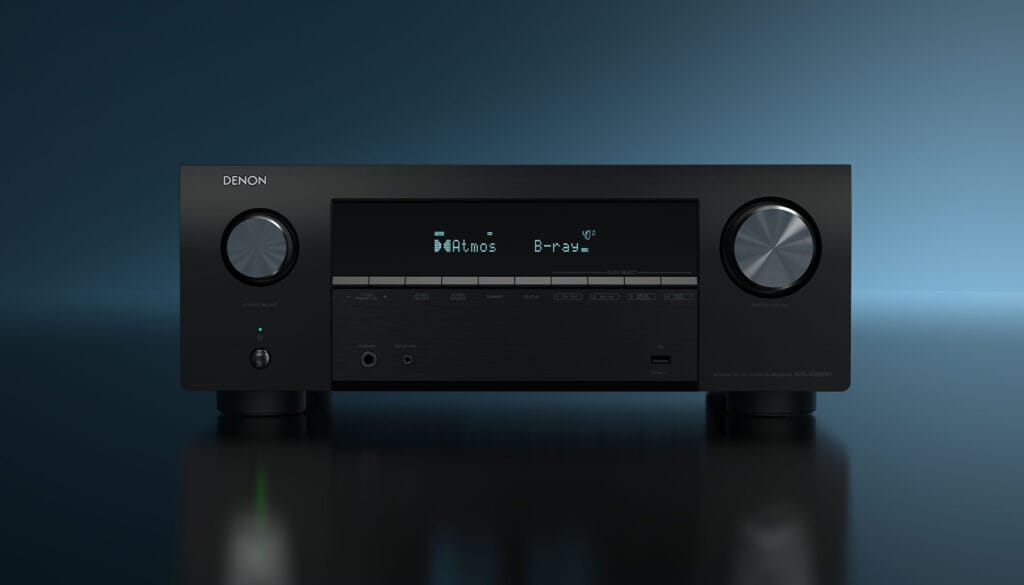 Der Denon AVR-X2900H DAB (2026) AV-Receiver mit 7.2-Kanal-Verarbeitung, Dirac Live und AMD FreeSync