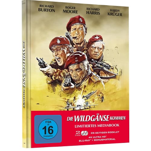 Die Wildgänse Kommen im limitierten 4K Blu-ray Mediabook