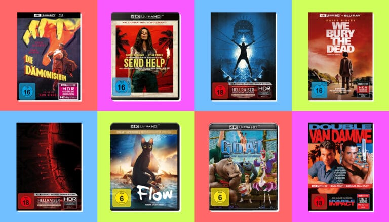 Film-Neuheiten auf 4K Ultra HD Blu-ray (KW 19/2026): Send Help, Sieben, GOAT uvm.