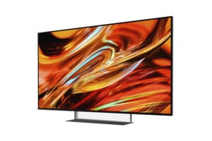 Perspektive rechts des Sony Bravia 7 II True RGB TV 2026