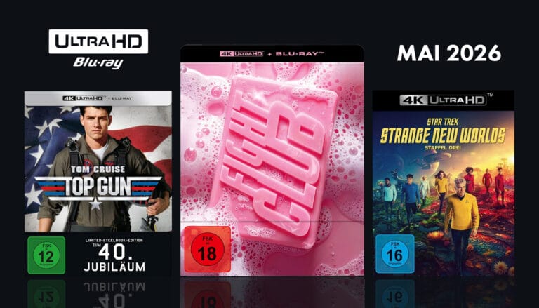 Das waren die 4K Blu-ray-Neuheiten im Mai 2026: So verpasst ihr kein Film-Highlight!