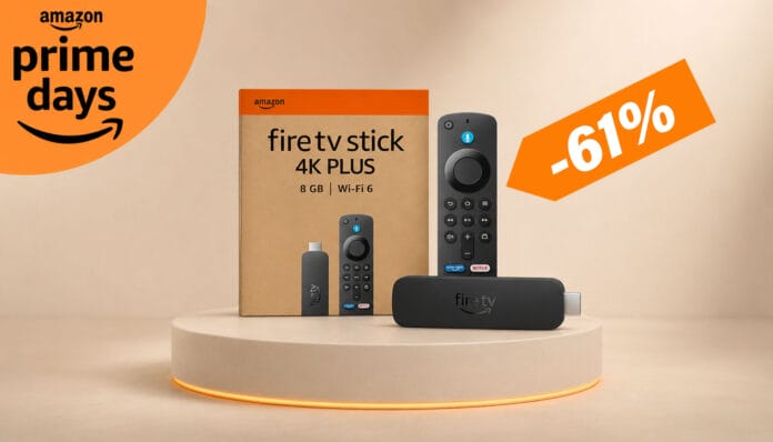 Der Amazon Fire TV Stick 4K Plus wird derzeit mit satten 61 Prozent Rabatt für nur 26,99 Euro angeboten!