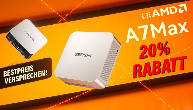 GEEKOM A7 MAX R9 Gaming MINI PC: Jetzt mit 20% Rabatt und Bestpreisversprechen! – günstiger als zum Prime Day