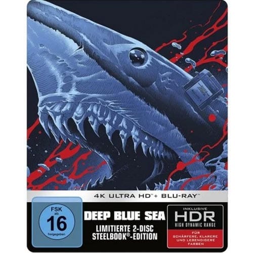 Der Auftakt der Deep Blue Sea-Filmreihe jetzt im limitierten 4K Blu-ray Steelbook