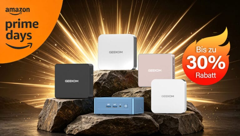 GEEKOM MINI PC mit bis zu 30% Rabatt: Prime-Day-Deals mit bis zu 400 Euro Ersparnis!