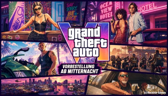 Grand Theft Auto VI ist ab Mitternacht vorbestellbar.