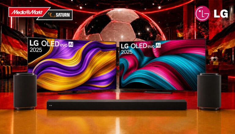 Neuer LG-TV zur Fußball-Zeit? MediaMarkt reduziert OLED, QNED & Soundbars im Set