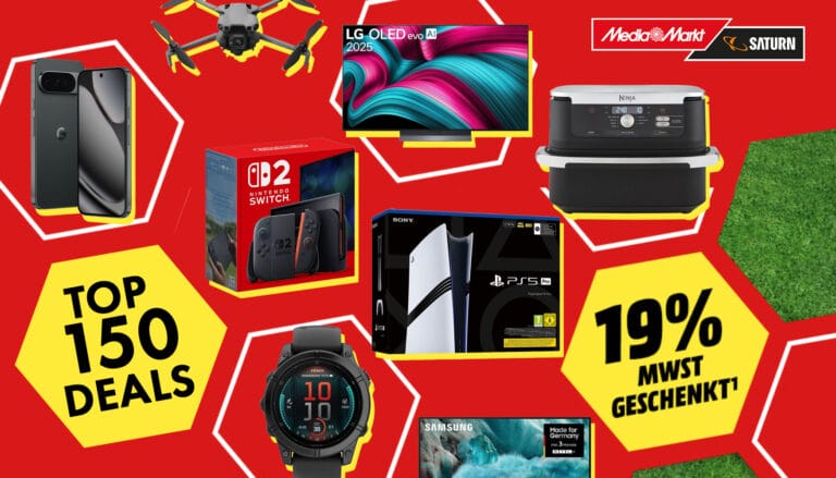 Media Markt schenkt 19% MwSt.: Das sind die 150 beliebtesten Deals der Aktion