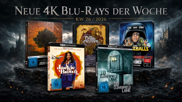 Die Kalenderwoche 26 / 2026 hält viele Film- und Serien-Neuheiten auf 4K Ultra HD Blu-ray bereit!