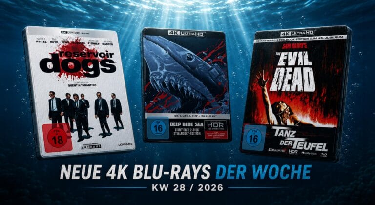 4K Blu-ray Neuheiten KW 28/2026: Reservoir Dogs, Tanz der Teufel, Super 8, Bugonia & Jet Li