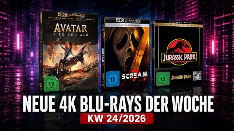 4K Blu-ray Neuheiten KW 24/2026: Scream 7, Avatar: Fire and Ash + Steven Spielberg-Klassiker
