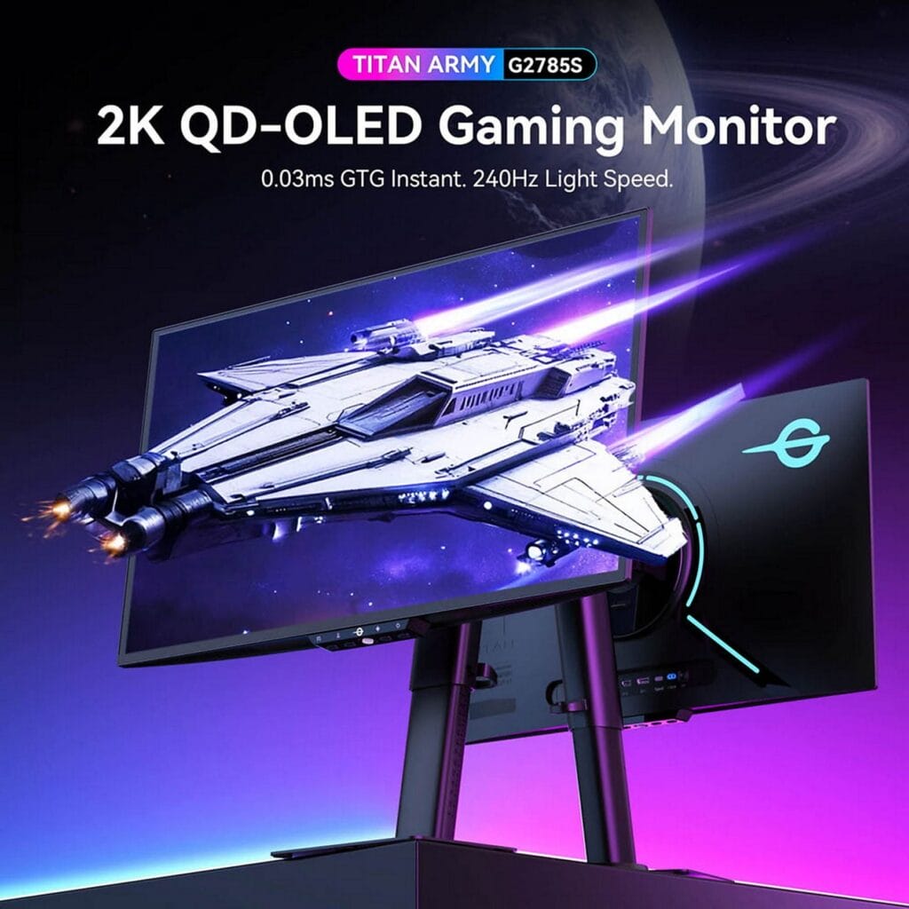 Der Titan Army G2785S QD-OLED-Monitor mit 27 Zoll und 240Hz durchbricht die Preis-Schallmauer