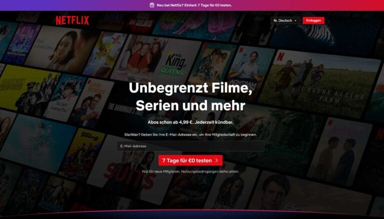 Netflix: Kostenloser Testzeitraum kehrt auch in Deutschland zurück – bis zu 30 Tage!