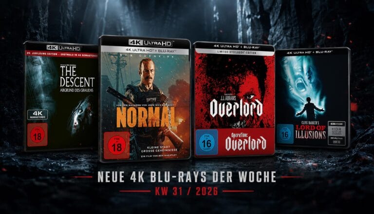 4K Blu-ray Neuheiten KW 31/2026: The Descent, Lord of Illusions, Overlord & Sweet Movie