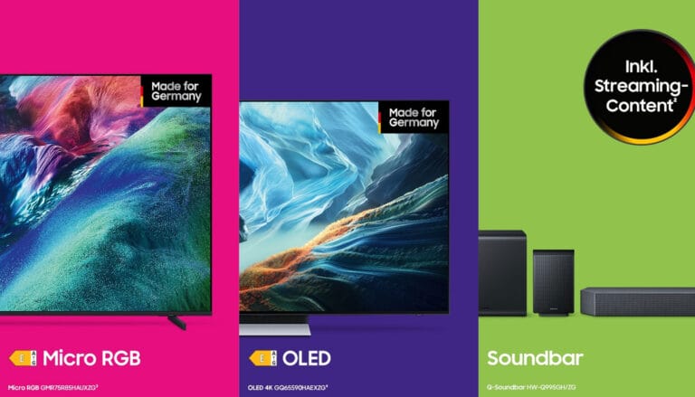Samsung Mix & Match: TV- und Soundbar-Deals gehen in die Verlängerung (Bis zu 2.500 Euro Cashback)