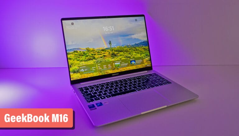GEEKOM GeekBook M16 im Test: Viel Leistung und Akku fürs Geld – mit einem klaren Haken