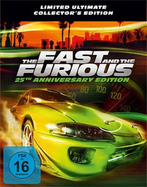 Die 25 Jahre Collectors Edition zu "The Fast And The Furious" inkl. 4K Steelbook und über 2 Stunden Bonusinhalte!