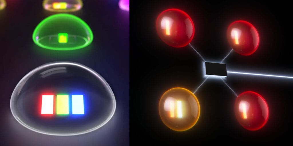 Je nach Modell verwaltet ein Micro-Controller vier RGB-Micro-LEDs (Bravia 9 II) bzw. sechs RGB-Micro-LEDs (Bravia 7 II).