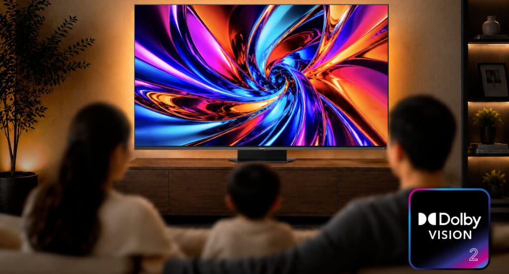 Hisense verteilt Dolby Vision 2 für seine Smart-TVs.
