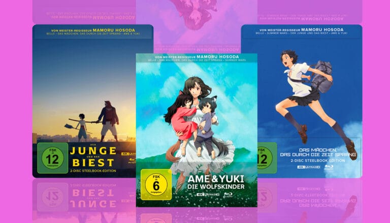 Diese Anime-Filme von Mamoru Hosada gibt es zum neuen Bestpreis im limitierten 4K Blu-ray Steelbook