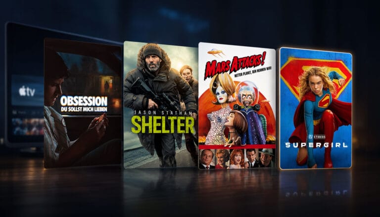 Diese Film-Neuheiten stürmen die 4K-Charts auf Apple TV (Obession, Supergirl, Mars Attacks!)