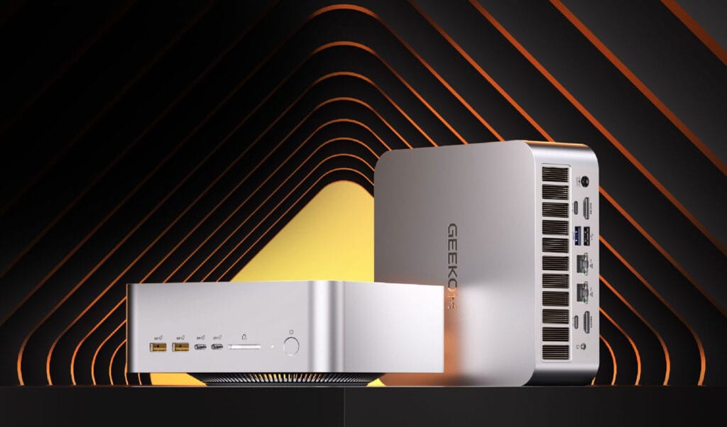 Der Geekom A9 Mega Mini-PC mit AMD Ryzen AI Max+ 388 und 64 GB "unified" Memory. 