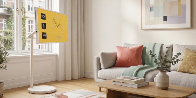 Hochkant- oder Querformat? Der LG StanbyME 2 Max kann beides