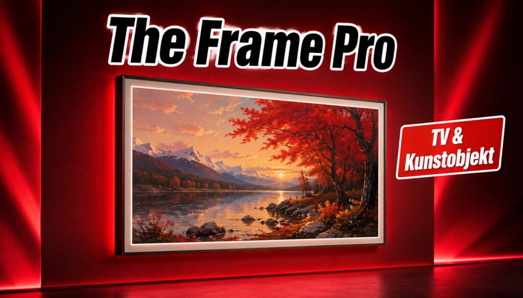 Wird im Gallery-Modus zum Kunstobjekt: "The Frame Pro" 4K TV von Samsung.