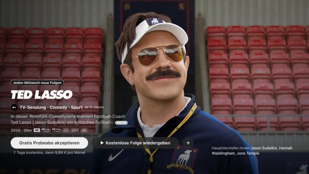 Die Serie Ted Lasso hat den Fußball in den USA größer gemacht. Und niemand möchte vor oder vielleicht sogar in der Mitte der Folgen einen Werbeblock aufgezwungen bekommen.